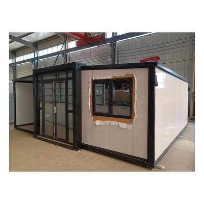 Ventana de aluminio 2024 Doble ala de expansión caja plegable Sala de actividades Casa de movimiento rápido