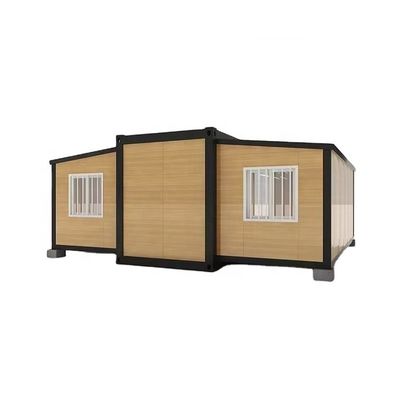 Casa de contenedores de doble ala de 20 pies con techo de panel de sándwich EPS y piso de tablero MGO