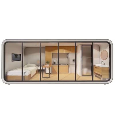Casas prefabricadas portátiles con paquete plano Vivienda de lujo con diseño listo para móviles