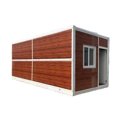 Casas de contenedores plegables prefabricadas de 20 pies y 40 pies con estructura de marco de acero ligero Q235/Q345