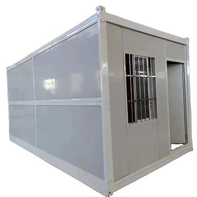 Conveniente panel de sándwich pared de paquete plano casas prefabricadas para el sitio de construcción fácil de configurar