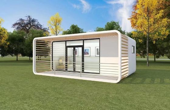 Casa de contenedores de diseño de casas de dos pisos personalizadas con panel de sandwich de lana de roca