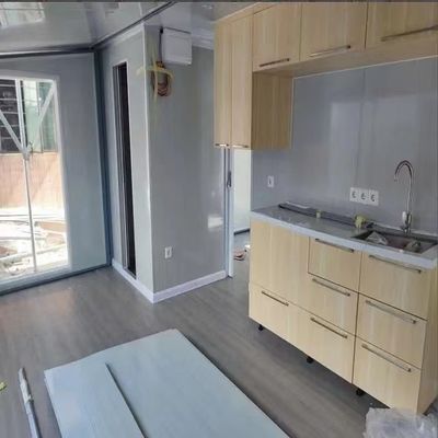 Casa de contenedores con estilo lujoso y techo de paneles de sándwich EPS