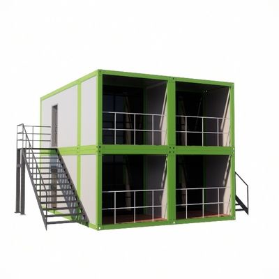 Construcción rápida resistente al viento Cuadro de acero ligero Casa de contenedores prefabricada independiente portátil