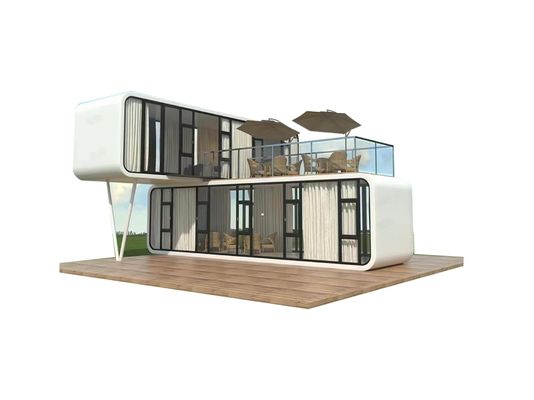 Diseño contemporáneo estilo de lujo insonorizado móvil Apple Pod Cabina Container House