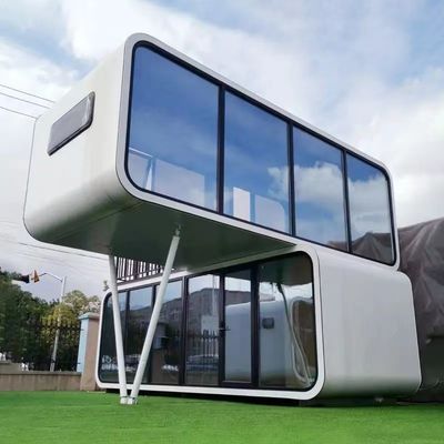 Diseño contemporáneo estilo de lujo insonorizado móvil Apple Pod Cabina Container House
