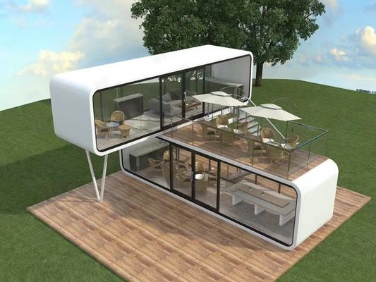 Apple Cottage Casa de contenedores de diseño moderno para su jardín de adaptación de vida