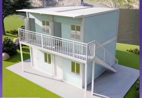 Casas modulares de contenedores plegables plegables para un montaje rápido e instalación fácil