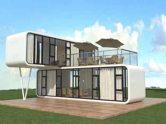 Apple Cottage Casa de contenedores de diseño moderno para su jardín de adaptación de vida