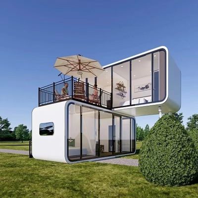 Apple Cottage Casa de contenedores de diseño moderno para su jardín de adaptación de vida