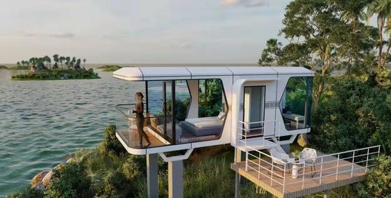 Casa cápsula solar del espacio La mezcla perfecta de lujo y naturaleza en el piso de MGO