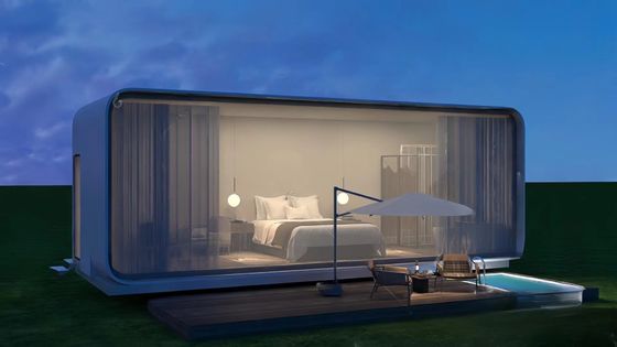 Pisos de madera compuesta Prefabricados modulares Casitas pequeñas Oficina de contenedores para necesidades de oficina portátil