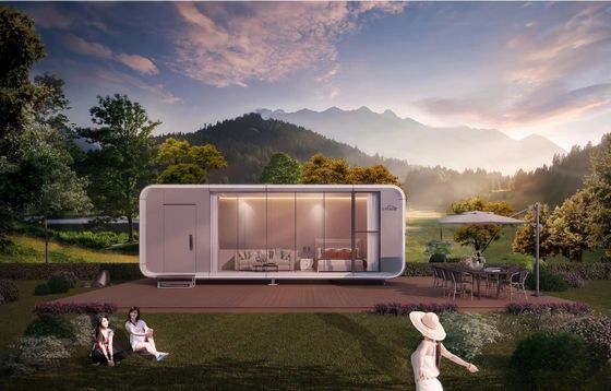 Pisos de madera compuesta Prefabricados modulares Casitas pequeñas Oficina de contenedores para necesidades de oficina portátil