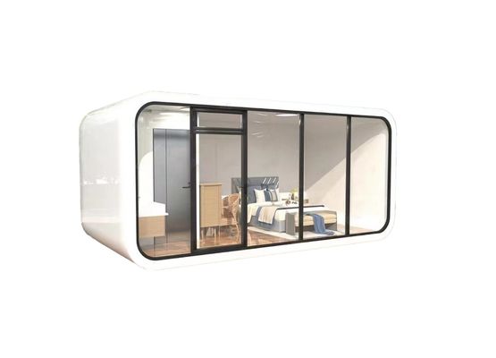 Casa moderna prefabricada al aire libre Casa de trabajo móvil Cabina de oficina con diseño