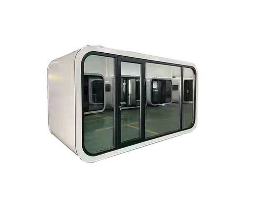 Casa moderna prefabricada al aire libre Casa de trabajo móvil Cabina de oficina con diseño