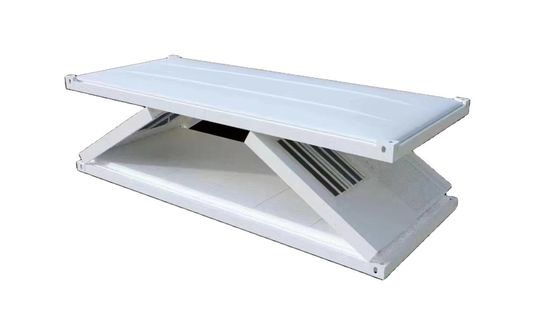 Casa plegable modular móvil con ventaja de resistencia al viento y suelo de tablero de fibra de cemento