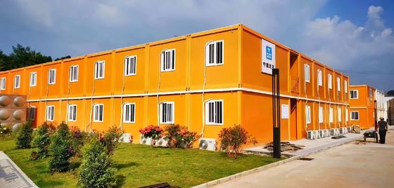 Eficientemente ensambla la casa de contenedores con piso de tablero de PVC fácil de instalar asequible