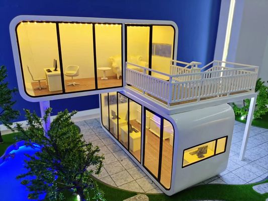 Casa prefabricada en exteriores moderna y popular Casa pequeña para hotel / albergue residencial / granja