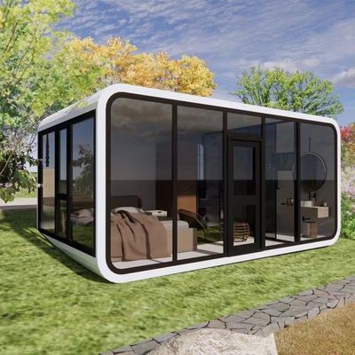 Pavimento de madera compuesta Moderna cabaña modular de 20 pies con materiales ecológicos