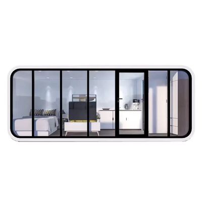 Pavimento de madera compuesta Moderna cabaña modular de 20 pies con materiales ecológicos