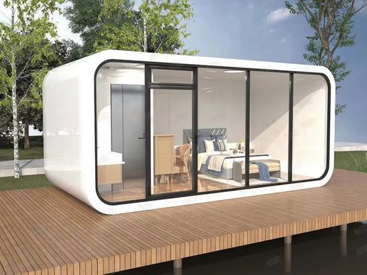 Pavimento de madera compuesta Moderna cabaña modular de 20 pies con materiales ecológicos
