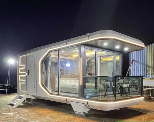 Mejorar el espacio de vida Casa prefabricada moderna de lujo con piso de tablero MGO