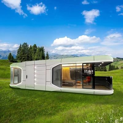 Casa móvil portátil prefabricada Casa cápsula espacial contemporánea para café