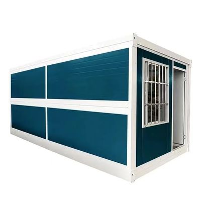 Diseño contemporáneo Contenedor plegable de paquete plano Casa prefabricada para sitio de construcción