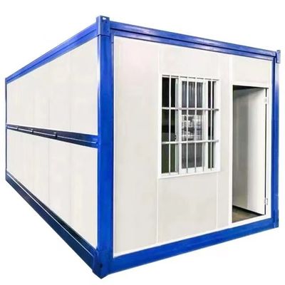 Diseño contemporáneo Contenedor plegable de paquete plano Casa prefabricada para sitio de construcción