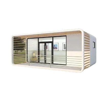 Apple Cottage Casa de vidrio Bungalow prefabricado con pared de tabla cortada y placa de aluminio
