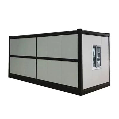 Instalación rápida Contenedores plegables de paquetes planos Casas prefabricadas con pared de paneles sándwich