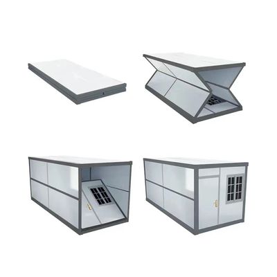 Casa plegable de contenedores móviles modulares de 5950 mm de longitud y suelo de tablero de fibra de cemento