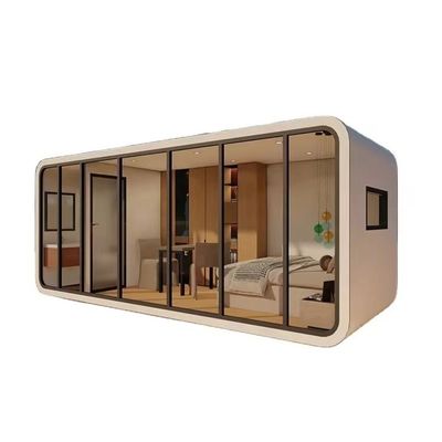 Casas prefabricadas portátiles con paquete plano Vivienda de lujo con diseño listo para móviles