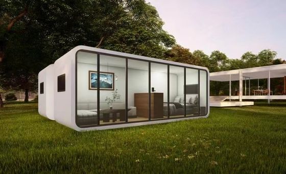 Casas prefabricadas portátiles con paquete plano Vivienda de lujo con diseño listo para móviles
