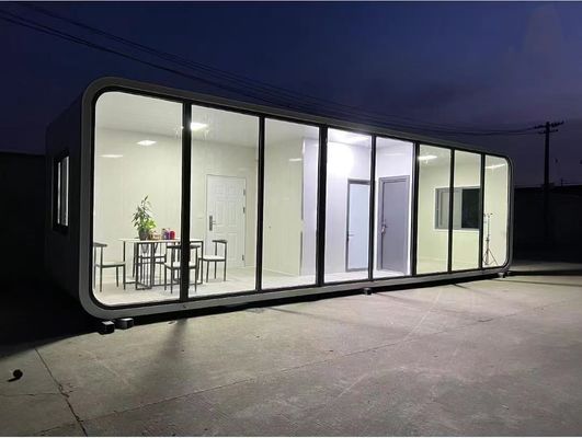 Habitación con cielo estrellado portátil Casa cápsula Contenedor expandible Cabina de manzanas
