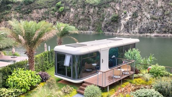 Casa móvil portátil prefabricada con soporte técnico en línea y casa cápsula espacial