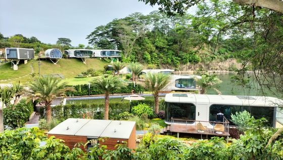 Casa móvil portátil prefabricada con soporte técnico en línea y casa cápsula espacial