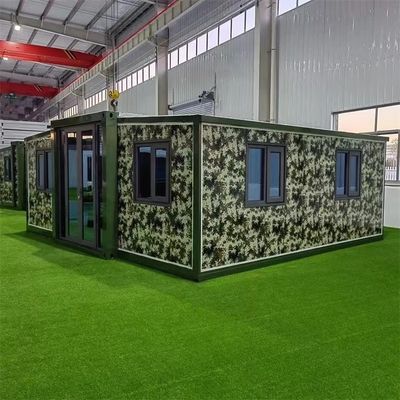 Estándares de vida Casas de contenedores de dos alas ampliables de lujo