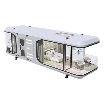 Casa cápsula espacial de estilo contemporáneo Casa modular prefabricada para acampar