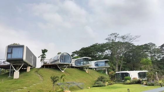 Casa móvil portátil prefabricada con panel de sandwich de lana de roca
