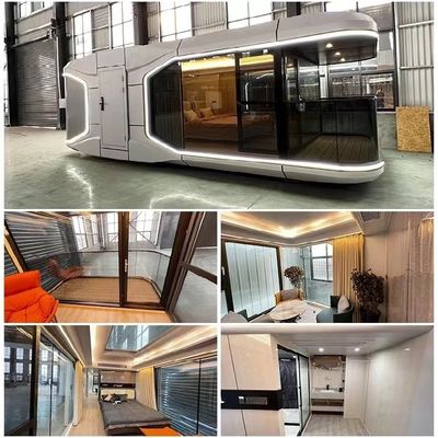 Casa móvil portátil prefabricada con panel de sandwich de lana de roca