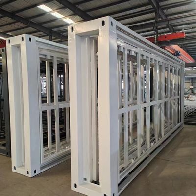 Caja de expansión de doble ala de estilo lujoso para sala de contenedores plegables de oficina de 20 pies y 40 pies
