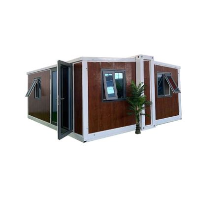 Contenedor residencial plegable móvil de 20 pies con panel sandwich de pared y puerta de acero EPS