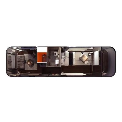 Casa de la cápsula del espacio de vida Casa prefabricada moderna de lujo