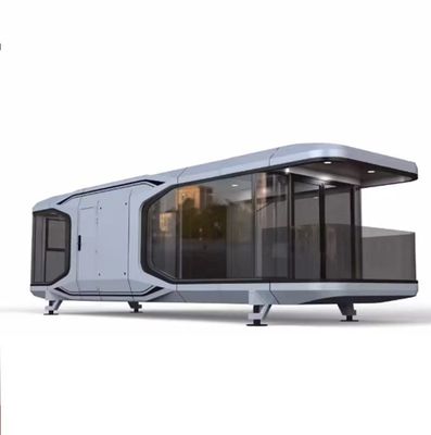 Casa de la cápsula del espacio de vida Casa prefabricada moderna de lujo