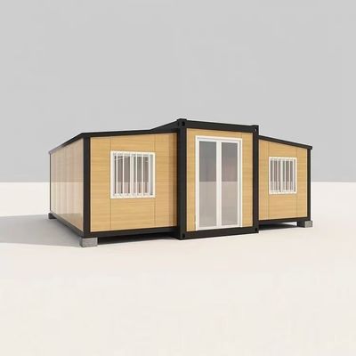 Casa de contenedores portátil plegable prefabricada de 20 pies para oficinas y hogares estilo lujoso