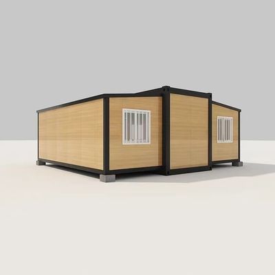 Casa de contenedores portátil plegable prefabricada de 20 pies para oficinas y hogares estilo lujoso