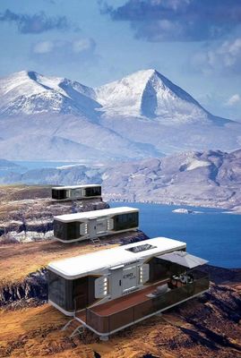 Hotel Space Capsule Casa de contenedores prefabricada de diseño moderno con soporte técnico en línea
