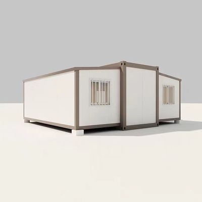 Casas de contenedores plegables de 20 pies con caja de expansión de doble ala Soporte técnico en línea