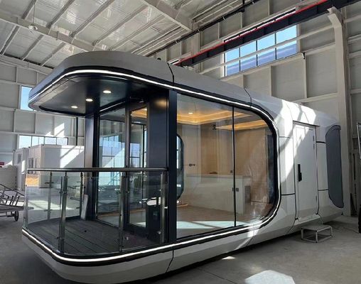 Casa de la cápsula solar de diseño contemporáneo El último contenedor expandible
